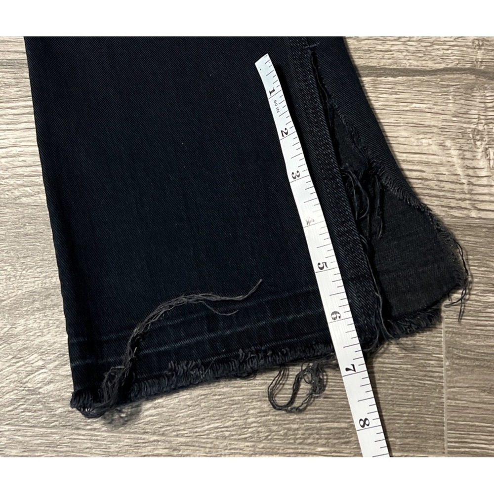 Mother The Rascal Slit Undone Hem High Rise Straight Jean SZ 32x33 Storm Clouds - Picture 13 of 15